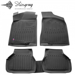 CAR RUBBER FLOOR MATS BLACK VOLKSWAGEN Passat B4 (1993-1996)  3D STINGRAY