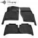 CAR RUBBER FLOOR MATS BLACK VOLKSWAGEN Touareg II (2010-2018) 3D STINGRAY