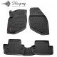CAR RUBBER FLOOR MATS BLACK VOLVO S60 I (2001-2009) 3D STINGRAY