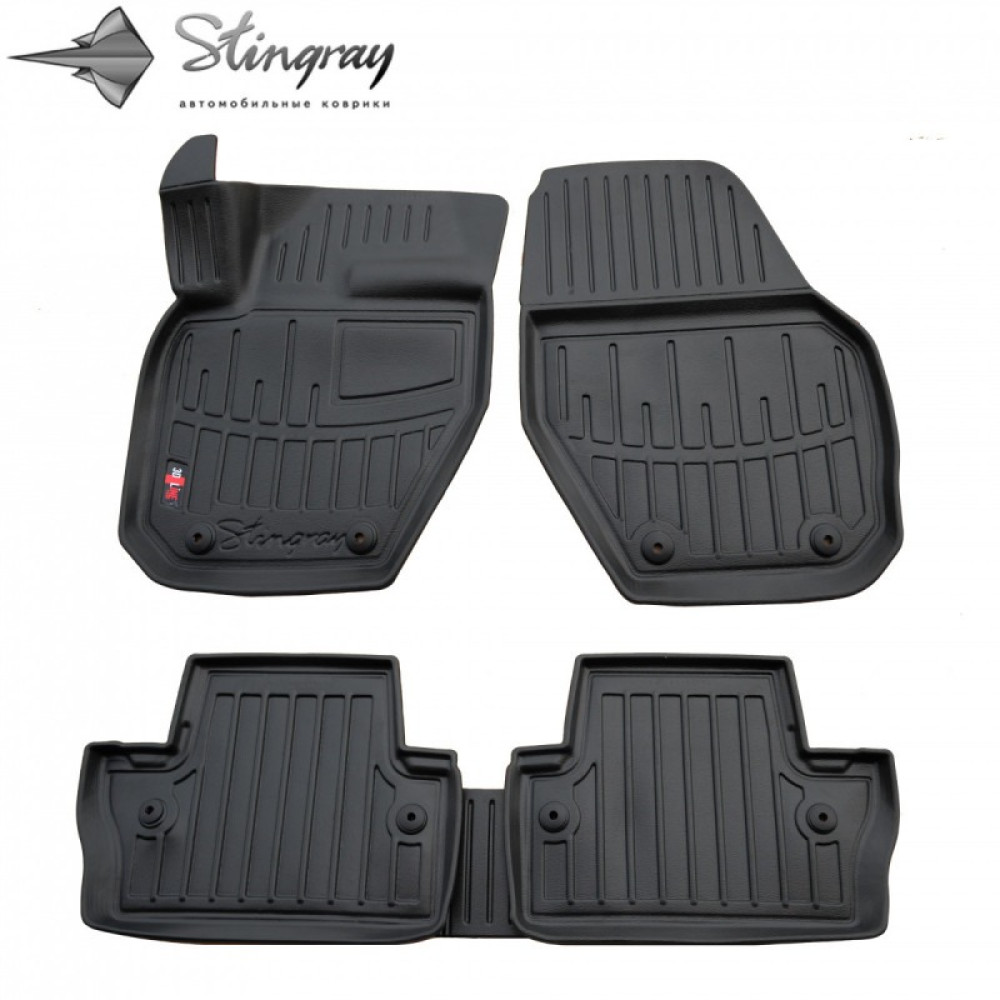 ALFOMBRILLAS DE GOMA NEGRAS PARA VOLVO V60 I (2010-2018) 3D STINGRAY