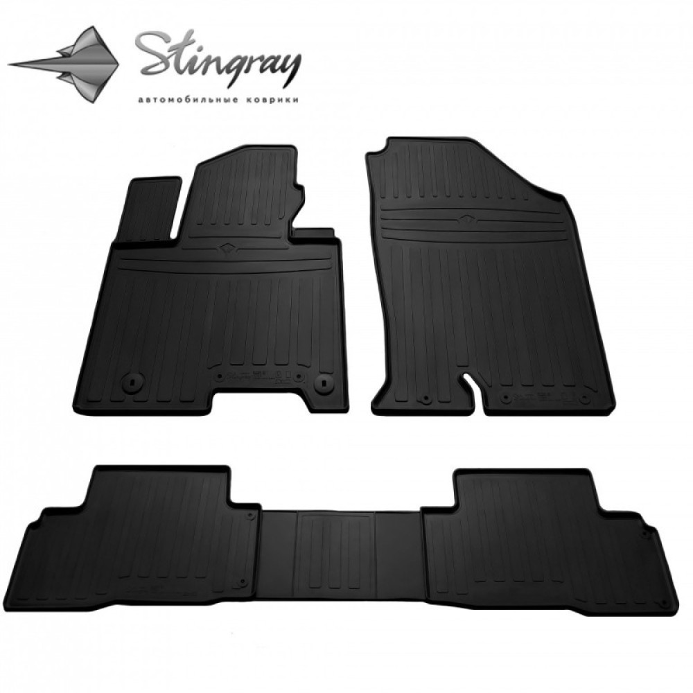 CAR RUBBER FLOOR MATS BLACK HYUNDAI Tucson Hybrid (2021-...)  STINGRAY