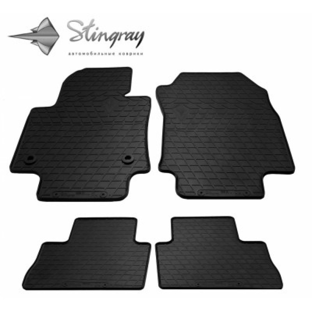 CAR RUBBER FLOOR MATS BLACK TOYOTA RAV 4 MT (2018-...)  STINGRAY