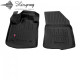 CAR RUBBER FLOOR MATS BLACK DACIA LODGY (2012-2022) 3D STINGRAY
