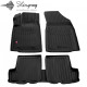 CAR RUBBER FLOOR MATS BLACK DACIA SANDERO I (2008-2012) 3D STINGRAY