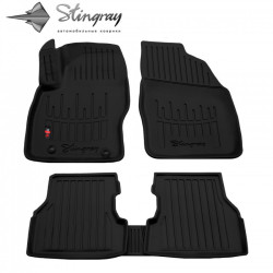CAR RUBBER FLOOR MATS BLACK FORD FOCUS II (2004-2011) 3D STINGRAY