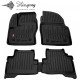 CAR RUBBER FLOOR MATS BLACK FORD KUGA II (2012-2019) 3D STINGRAY