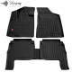 CAR RUBBER FLOOR MATS BLACK HYUNDAI SANTA FE II  (2006-2010) 3D STINGRAY