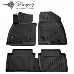 CAR RUBBER FLOOR MATS BLACK MAZDA 6 Sedan (2012-...) 3D STINGRAY