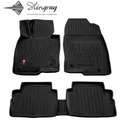 CAR RUBBER FLOOR MATS BLACK MAZDA CX-5  (2017-...) 3D STINGRAY