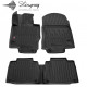 CAR RUBBER FLOOR MATS BLACK MERCEDES BENZ GLE II W167 (2019-...) 3D STINGRAY