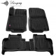CAR RUBBER FLOOR MATS BLACK MERCEDES BENZ ML W166 (2011-2015) 3D STINGRAY