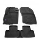 CAR RUBBER FLOOR MATS BLACK MITSUBISHI ASX (2010-...) 3D STINGRAY