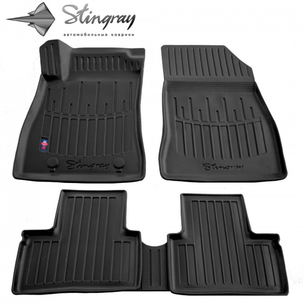 CAR RUBBER FLOOR MATS BLACK NISSAN JUKE (2010-2019) 3D STINGRAY