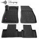 CAR RUBBER FLOOR MATS BLACK NISSAN JUKE (2010-2019) 3D STINGRAY