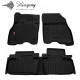 CAR RUBBER FLOOR MATS BLACK NISSAN LEAF  (2010-2017) 3D STINGRAY