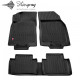 CAR RUBBER FLOOR MATS BLACK NISSAN X-TRAIL III (2014-2020) 3D STINGRAY