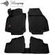 CAR RUBBER FLOOR MATS BLACK OPEL ASTRA H (2004-2009) 3D STINGRAY