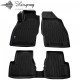 CAR RUBBER FLOOR MATS BLACK OPEL CORSA D (2006-2014) 3D STINGRAY