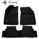 CAR RUBBER FLOOR MATS BLACK PEUGEOT 3008 (2016-...) 3D STINGRAY