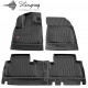 CAR RUBBER FLOOR MATS BLACK CITROEN BERLINGO III (2018-...) 3D STINGRAY