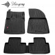 CAR RUBBER FLOOR MATS BLACK  RENAULT CAPTUR II (2019-...) 3D STINGRAY
