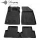 CAR RUBBER FLOOR MATS BLACK RENAULT CLIO III (2005-2012) 3D STINGRAY