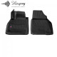 CAR RUBBER FLOOR MATS BLACK RENAULT KANGOO II (2008-2020) 3D STINGRAY