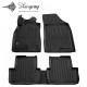CAR RUBBER FLOOR MATS BLACK RENAULT MEGANE III (2008-2015) 3D STINGRAY