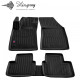 CAR RUBBER FLOOR MATS BLACK  RENAULT MEGANE IV (2015-...) 3D STINGRAY