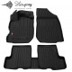 CAR RUBBER FLOOR MATS BLACK DACIA SANDERO STEPWAY II (2012-2020) 3D STINGRAY