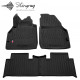 CAR RUBBER FLOOR MATS BLACK RENAULT SCENIC II (2003-2009) 3D STINGRAY