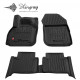 CAR RUBBER FLOOR MATS BLACK RENAULT ZOE (2018-...) 3D STINGRAY