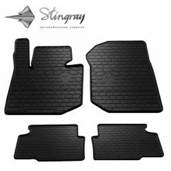 CAR RUBBER FLOOR MATS BLACK BMW 3 (E36) (1990–2000) STINGRAY