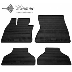 CAR RUBBER FLOOR MATS BLACK BMW X5 (E70) (2006-2013) STINGRAY