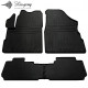 CAR RUBBER FLOOR MATS BLACK CHEVROLET EQUINOX II (2009-2017) STINGRAY