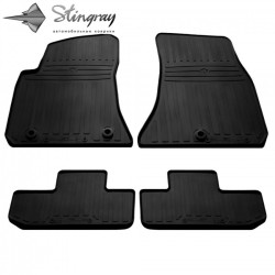 CAR RUBBER FLOOR MATS BLACK DODGE CHALLENGER III 2WD (2008-2019) STINGRAY