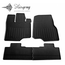 CAR RUBBER FLOOR MATS BLACK FORD F-150 (Super/Crew cab) (2014-...) STINGRAY