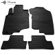 CAR RUBBER FLOOR MATS BLACK HONDA INSIGHT II (2009-2014) STINGRAY