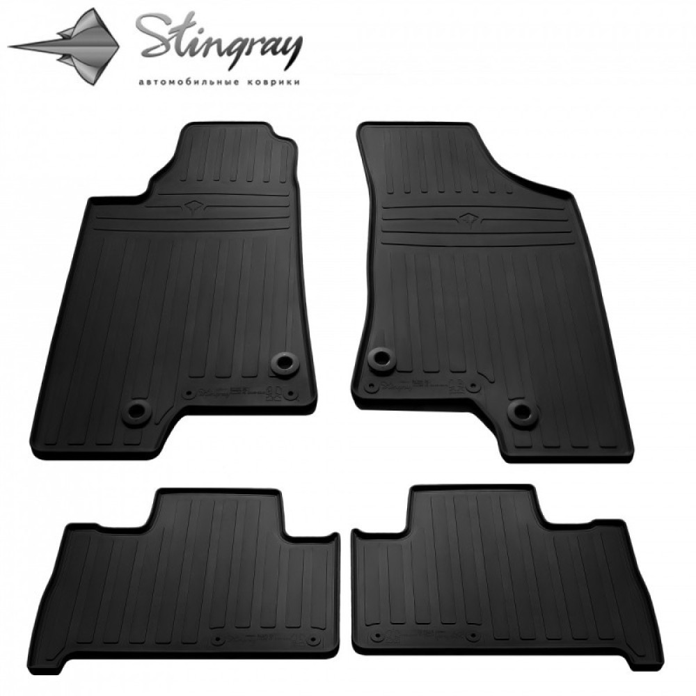 CAR RUBBER FLOOR MATS BLACK HUMMER H3 (2005-2010) STINGRAY