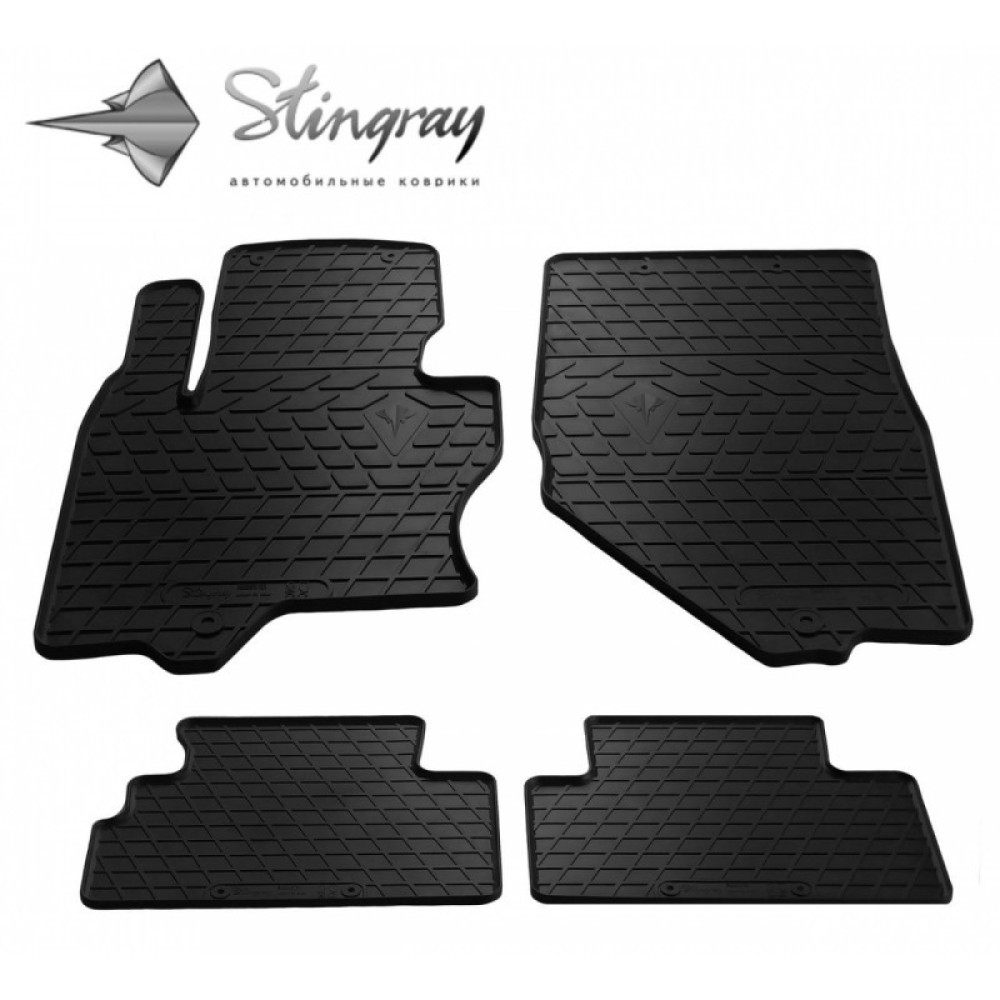 CAR RUBBER FLOOR MATS BLACK  INFINITI FX  (2008-2013) 3D STINGRAY