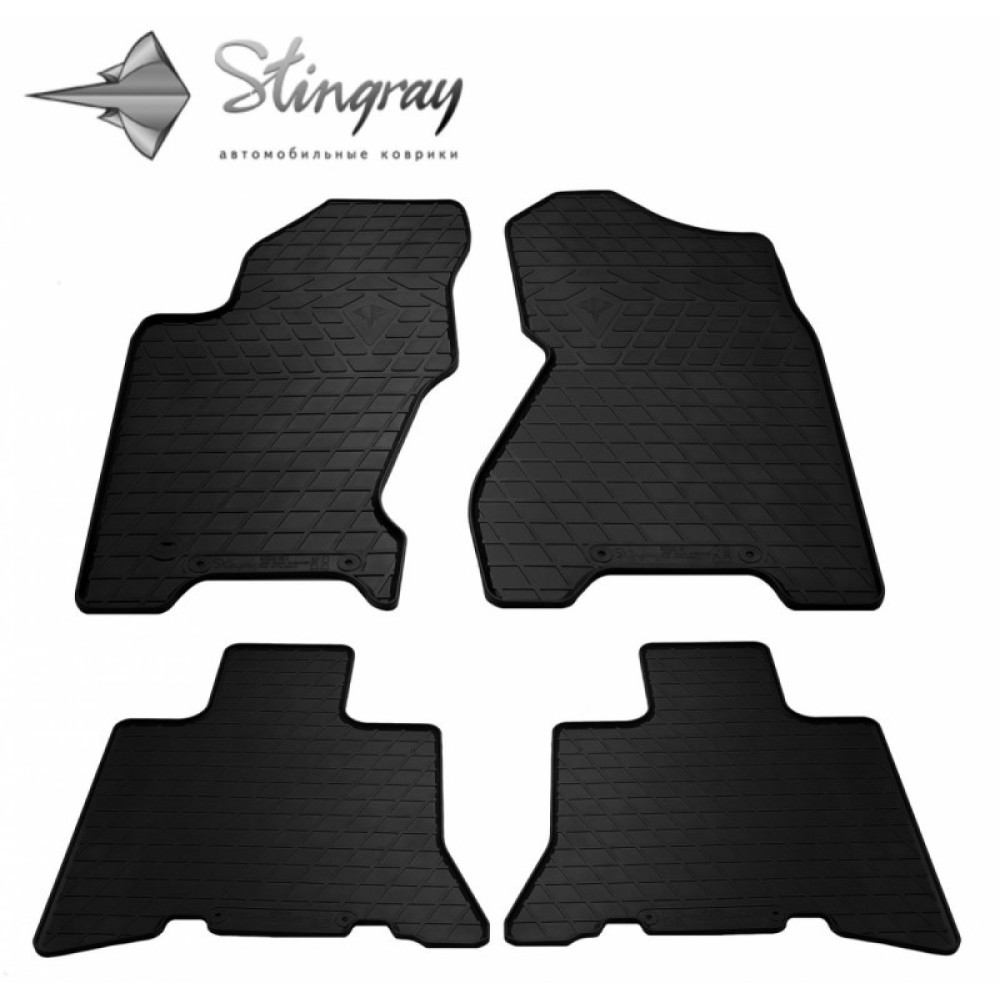 CAR RUBBER FLOOR MATS BLACK  JEEP GRAND CHEROKEE (WJ) (1998-2004) STINGRAY