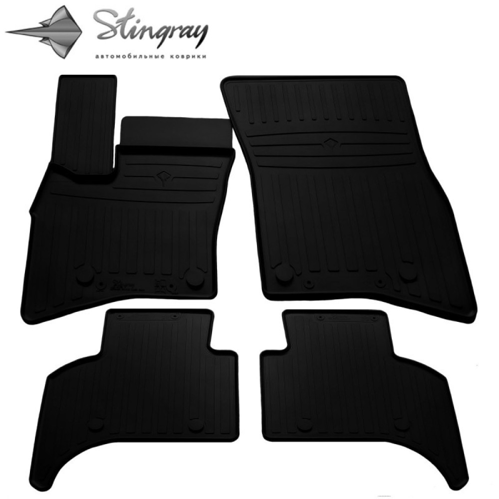 CAR RUBBER FLOOR MATS BLACK  LAND ROVER DEFENDER (2019-...) STINGRAY