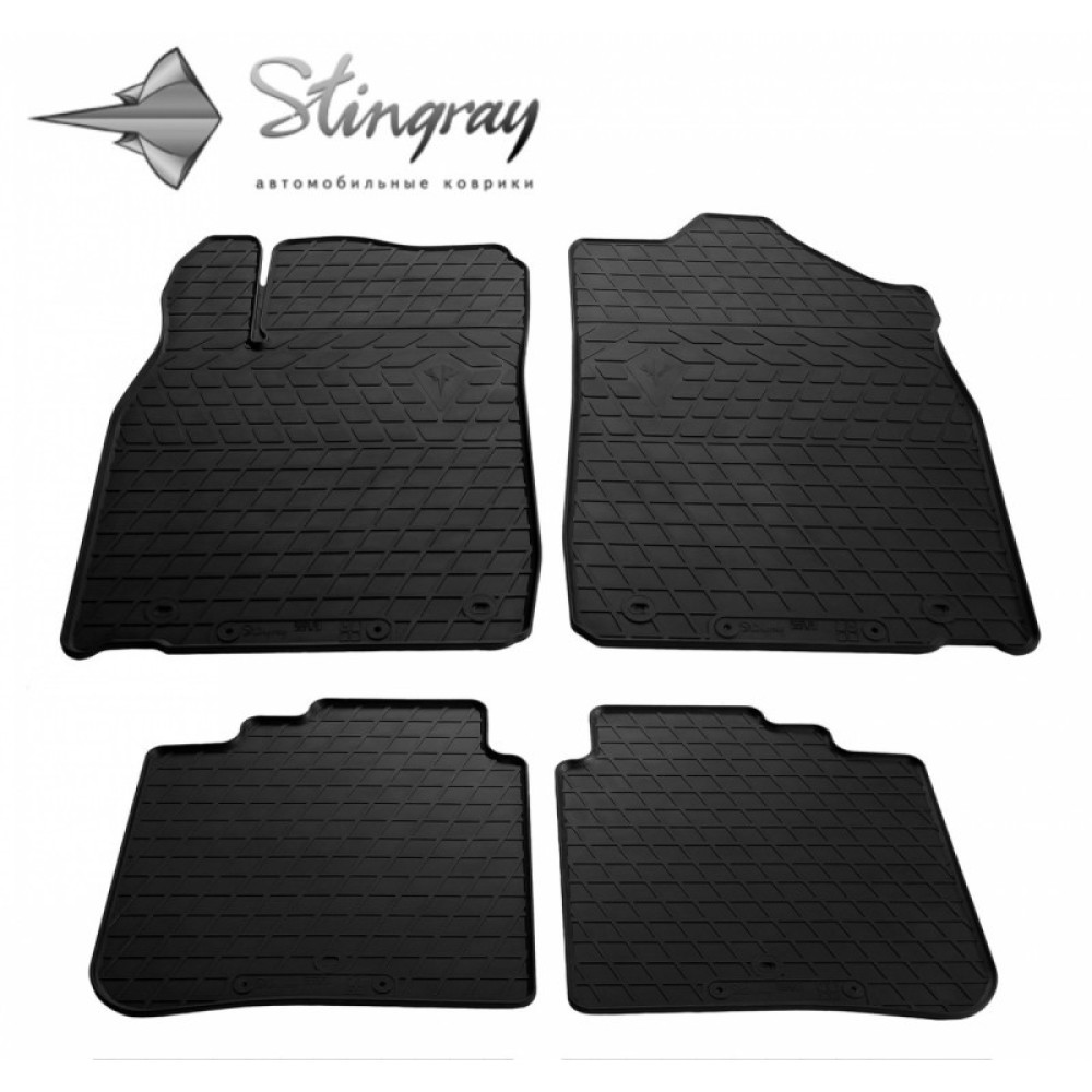 CAR RUBBER FLOOR MATS BLACK LEXUS ES  (2012-2018) STINGRAY