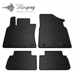 CAR RUBBER FLOOR MATS BLACK LEXUS ES (2018-...) STINGRAY