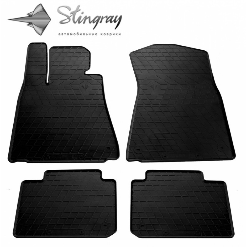 CAR RUBBER FLOOR MATS BLACK LEXUS GS (2011-2018) STINGRAY