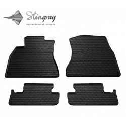 CAR RUBBER FLOOR MATS BLACK LEXUS IS II (2005-2013) STINGRAY