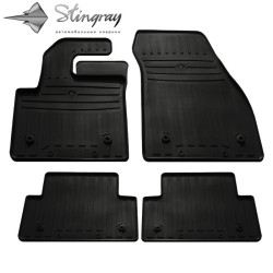 CAR RUBBER FLOOR MATS BLACK LAND ROVER RANGE ROVER EVOQUE II (2018-...) STINGRAY