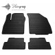 CAR RUBBER FLOOR MATS BLACK CHEVROLET COBALT II (2012-...) STINGRAY