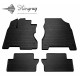 CAR RUBBER FLOOR MATS BLACK RENAULT KOLEOS I (2008-2016) STINGRAY
