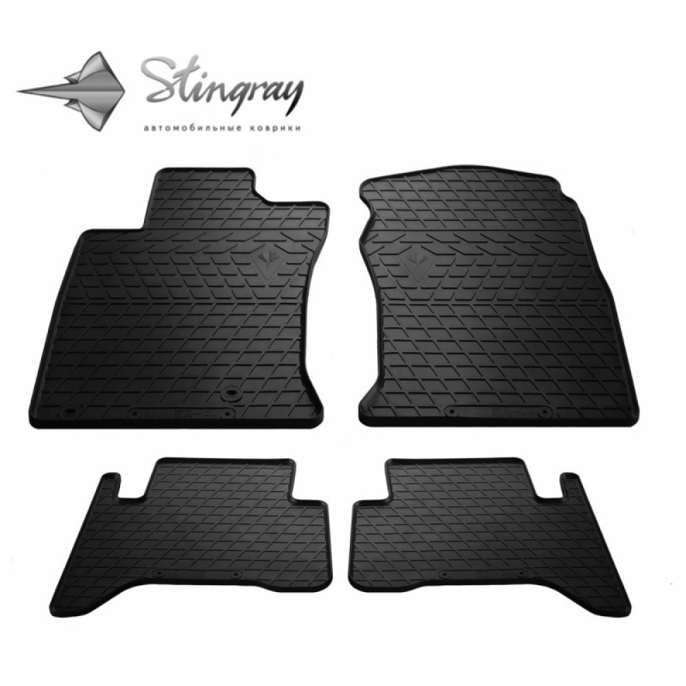 CAR RUBBER FLOOR MATS BLACK LEXUS GX (2002-2009) 3D STINGRAY